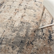 Nourison Concerto 4' x Round Beige Gray Fabric Modern Area Rug (4' Round)
