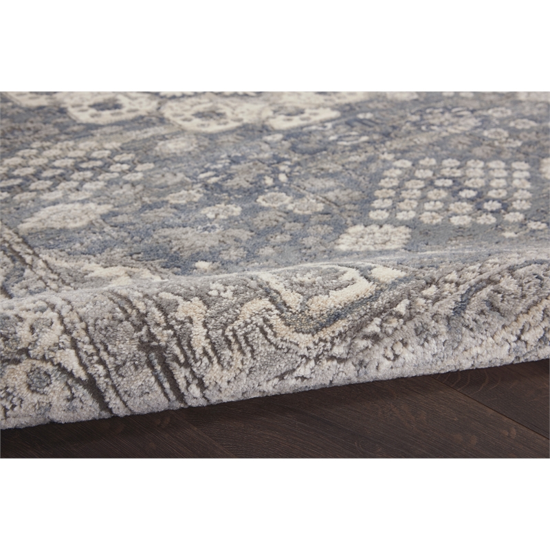 Nourison Concerto 4' x round Grey/Ivory Vintage Indoor Rug