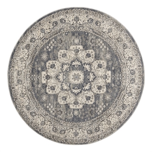 Nourison Concerto 4' x round Grey/Ivory Vintage Indoor Rug