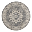 Nourison Concerto 4' x round Grey/Ivory Vintage Indoor Rug