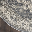Nourison Concerto 4' x round Grey/Ivory Vintage Indoor Rug
