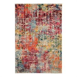 Nourison Celestial 3'11&quot x 5'11&quot Pink/Multicolor Modern Indoor Rug Polypropylene