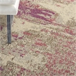 Nourison Celestial 4' x ROUND Ivory/Pink Modern Indoor Rug Polypropylene