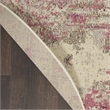 Nourison Celestial 4' x ROUND Ivory/Pink Modern Indoor Rug Polypropylene