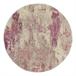 Nourison Celestial 4' x ROUND Ivory/Pink Modern Indoor Rug Polypropylene