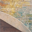 Nourison Celestial 8' x Round Multicolor Fabric Modern Area Rug (8' Round)