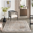 Nourison Concerto 5' x 7' Beige Gray Fabric Farmhouse Area Rug (5' x 7')