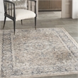 Nourison Concerto 5' x 7' Beige Gray Fabric Farmhouse Area Rug (5' x 7')