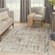 Nourison Concerto 5' x 7' Beige Gray Fabric Modern Area Rug (5' x 7')