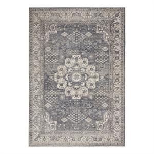 Nourison Concerto 5'3&quot x 7'3&quot Grey/Ivory Vintage Indoor Rug