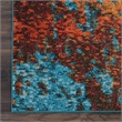 Nourison Celestial 10' x 14' Blue and Red Fabric Modern Area Rug (10' x 14')