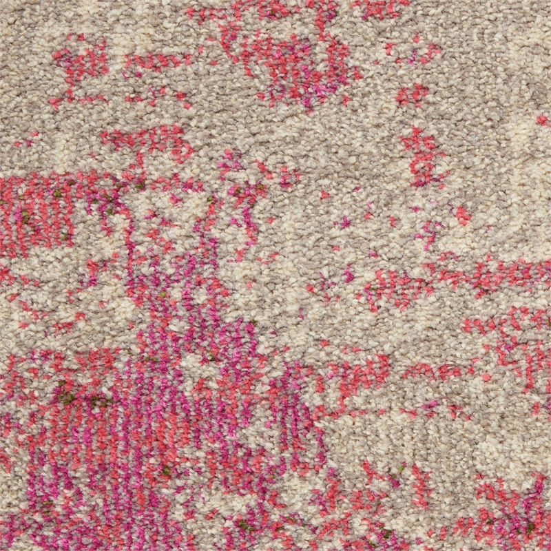 Nourison Celestial 10' x 14' Ivory/Pink Modern Indoor Rug Polypropylene