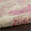 Nourison Celestial 10' x 14' Ivory/Pink Modern Indoor Rug Polypropylene