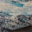 Nourison Celestial 10' x 14' Blue and White Fabric Modern Area Rug (10' x 14')