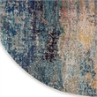 Nourison Celestial 4' x round Multicolor Modern Indoor Rug