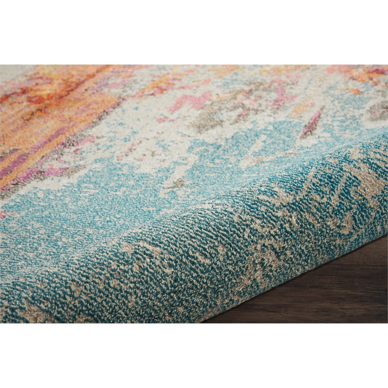Nourison Celestial 9' x 12' Multicolor Fabric Modern Area Rug (9' x 12')