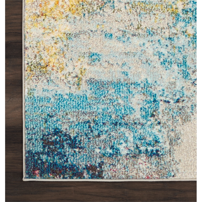 Nourison Celestial 9' x 12' Multicolor Fabric Modern Area Rug (9' x 12')