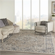 Nourison Concerto 7' x 10' Beige Gray Fabric Farmhouse Area Rug (7' x 10')