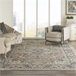 Nourison Concerto 7' x 10' Beige Gray Fabric Farmhouse Area Rug (7' x 10')