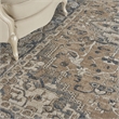 Nourison Concerto 7' x 10' Beige Gray Fabric Farmhouse Area Rug (7' x 10')