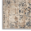 Nourison Concerto 7' x 10' Beige Gray Fabric Modern Area Rug (7' x 10')
