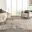 Nourison Concerto 7' x 10' Beige Gray Fabric Modern Area Rug (7' x 10')