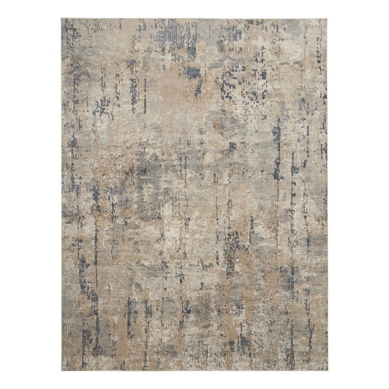 Nourison Concerto 7' x 10' Beige Gray Fabric Modern Area Rug (7' x 10')