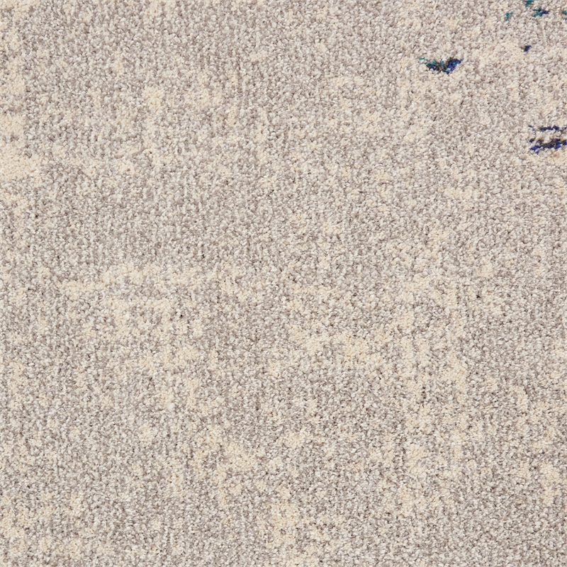 Nourison Celestial 5' x 7' Blue and White Fabric Modern Area Rug (5' x 7')