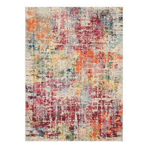 Nourison Celestial 5'3&quot x 7'3&quot Pink/Multicolor Modern Indoor Rug Polypropylene
