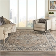Nourison Concerto 10' x 14' Beige Gray Fabric Farmhouse Area Rug (10' x 14')