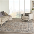 Nourison Concerto 10' x 14' Beige Gray Fabric Farmhouse Area Rug (10' x 14')