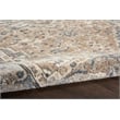 Nourison Concerto 10' Runner Beige Gray Fabric Farmhouse Area Rug (10' Runner)