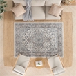 Nourison Concerto 7' x 10' Ivory Gray Fabric Farmhouse Area Rug (7' x 10')