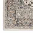 Nourison Concerto 7' x 10' Ivory Gray Fabric Farmhouse Area Rug (7' x 10')