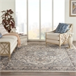 Nourison Concerto 7' x 10' Ivory Gray Fabric Farmhouse Area Rug (7' x 10')