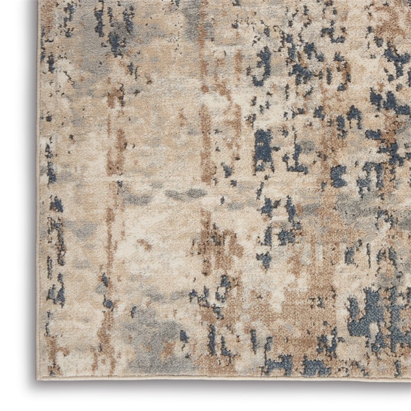 Nourison Concerto 8' x 10' Beige Gray Fabric Modern Area Rug (8' x 10')