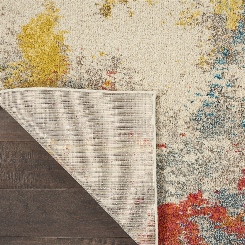 Nourison Celestial 6' x 9' Ivory/Multicolor Modern Indoor Rug Polypropylene