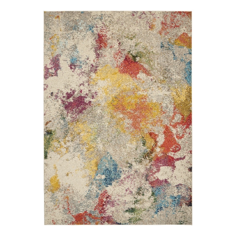 Nourison Celestial 6' x 9' Ivory/Multicolor Modern Indoor Rug Polypropylene