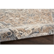 Nourison Concerto 8' Runner Beige Gray Fabric Farmhouse Area Rug (8' Runner)