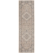 Nourison Concerto 8' Runner Beige Gray Fabric Farmhouse Area Rug (8' Runner)