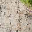 Nourison Concerto 9' x 12' Beige Gray Fabric Modern Area Rug (9' x 12')