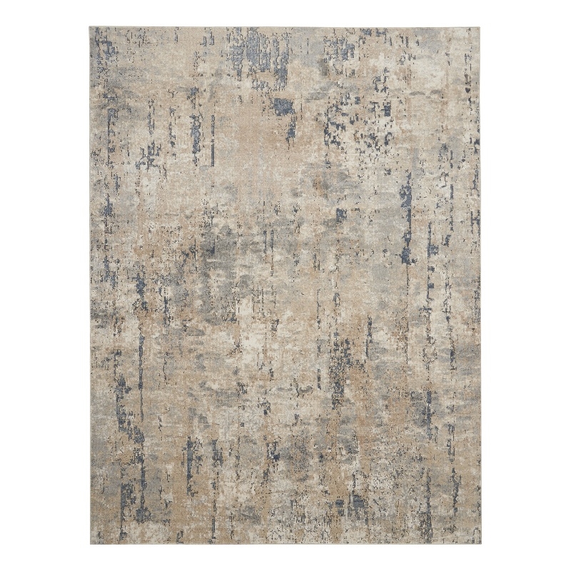 Nourison Concerto 9' x 12' Beige Gray Fabric Modern Area Rug (9' x 12')