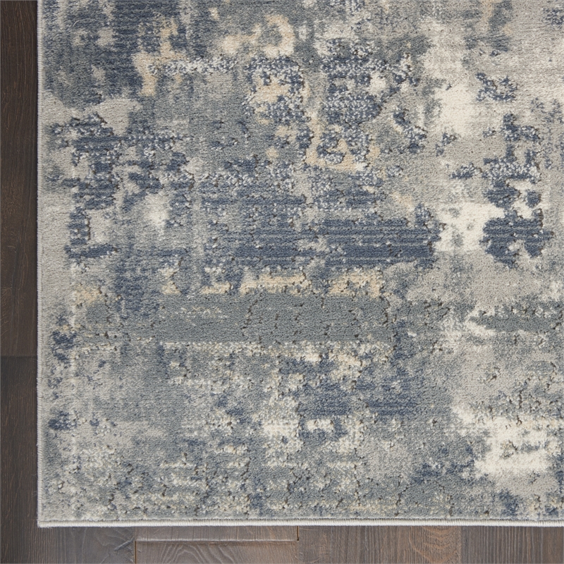 nourison concerto 8'10&quot x 11'10&quot grey/beige modern indoor rug