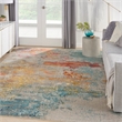 Nourison Celestial 7' x 10' Multicolor Fabric Modern Area Rug (7' x 10')