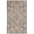 Nourison Concerto 3' x 5' Beige Gray Fabric Farmhouse Area Rug (3' x 5')
