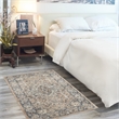 Nourison Concerto 3' x 5' Beige Gray Fabric Farmhouse Area Rug (3' x 5')