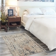 Nourison Concerto 3' x 5' Beige Gray Fabric Modern Area Rug (3' x 5')