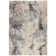 Nourison Fusion 4' x 6' Cream Grey Modern Indoor Rug