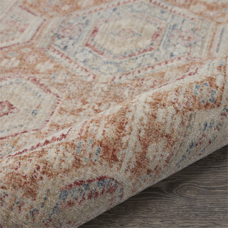 Nourison Enchanting Home 3' x 5' Brick Farmhouse & Country Indoor Rug Polyester