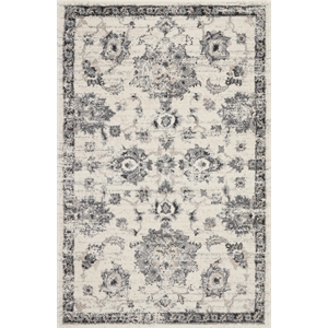 Nourison Fusion 4' x 6' Cream/Grey Vintage Indoor Rug